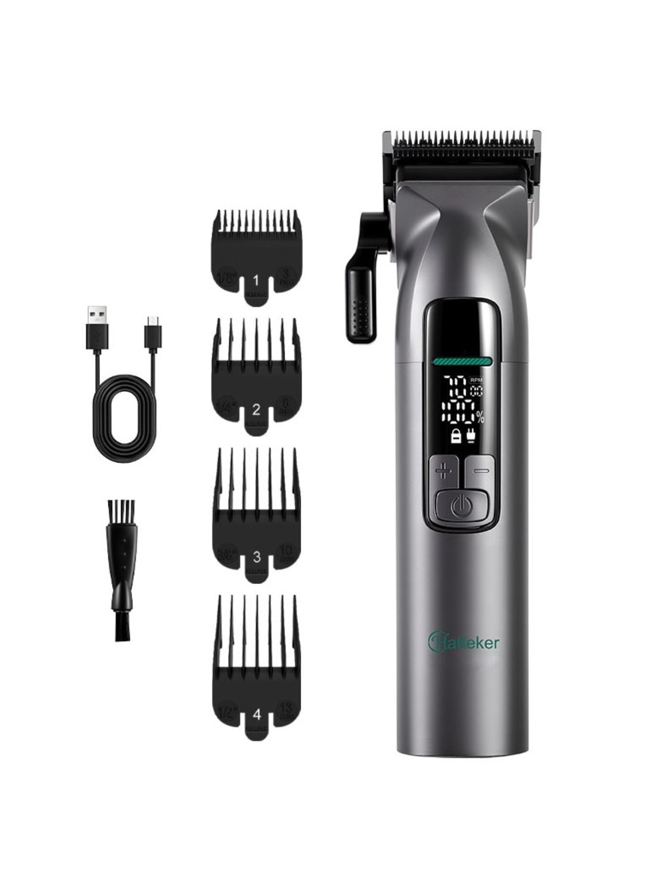 Cordless Hair Clipper with LED Display Unique Oils