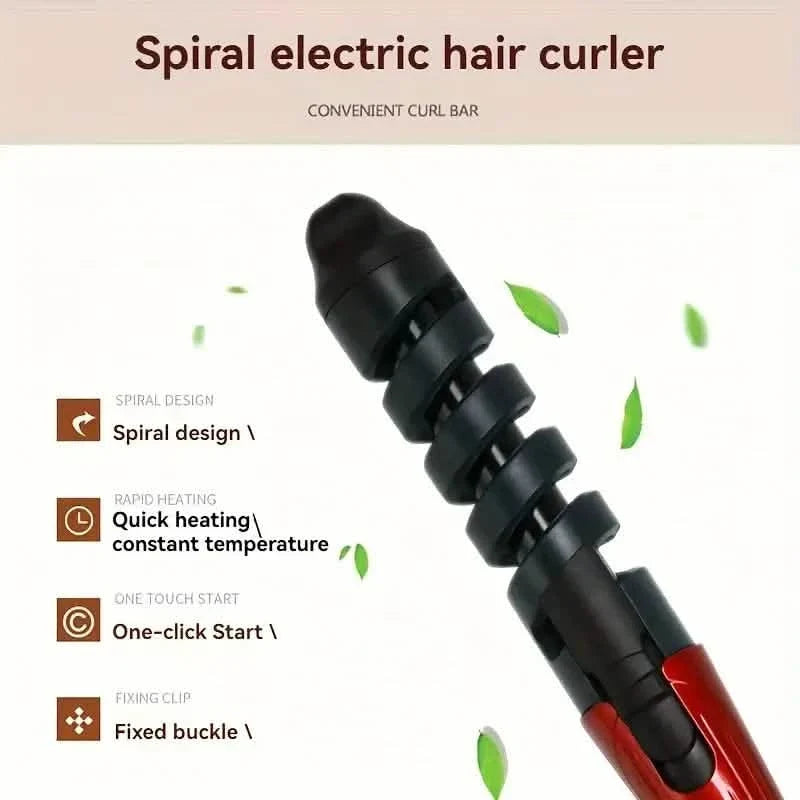 Easy-to-Use Spiral Hair Curler - Anti-Scald, Wave & Curl Maker DailySale