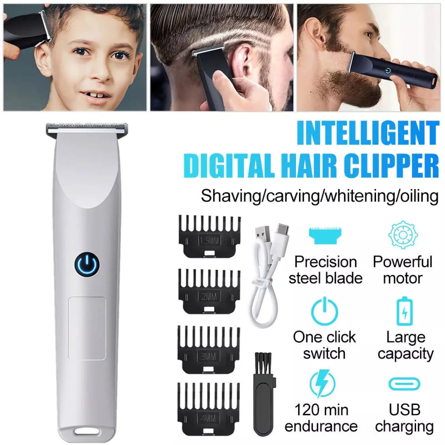 Electric Beard Shaver Rechargeable Usb Hair Trimmer ARBA Global