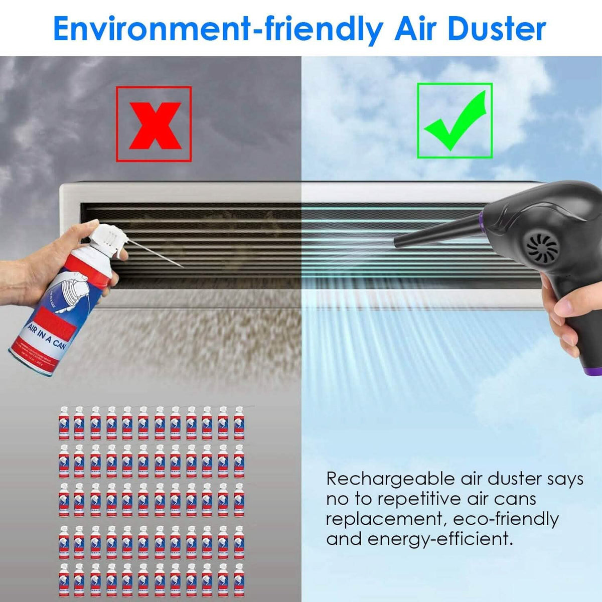 Electric Cordless Air Duster Blower Compressed Air Duster DailySale