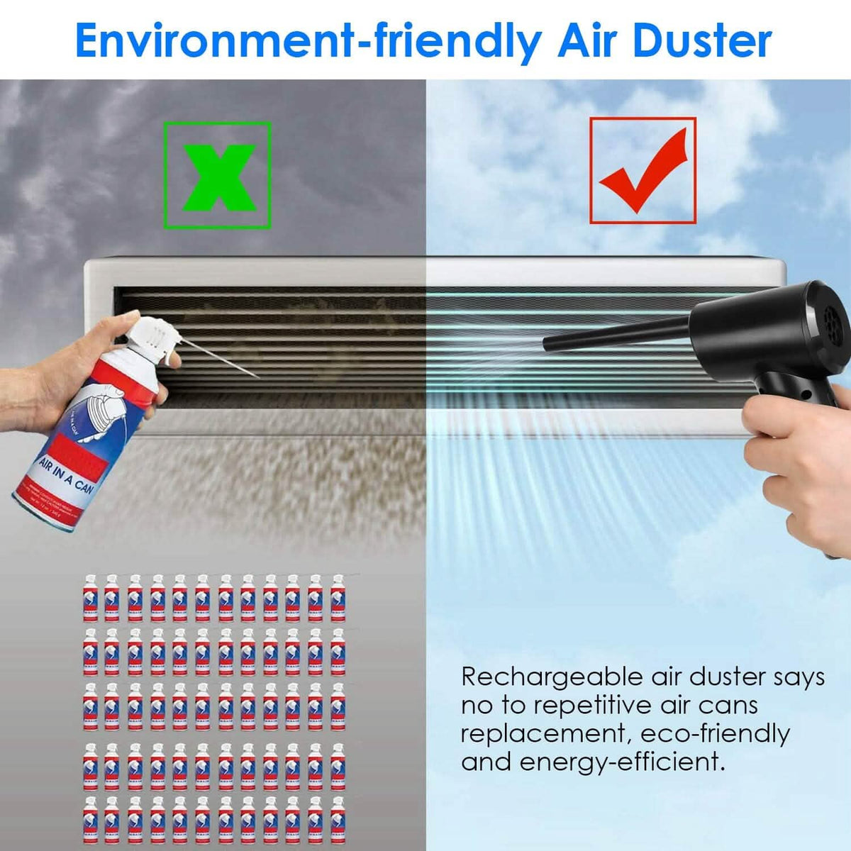 Electric Cordless Air Duster Blower for Computer Keyboard DailySale