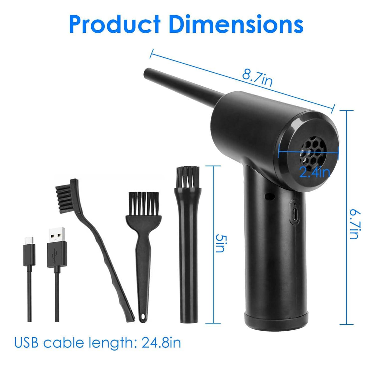 Electric Cordless Air Duster Blower for Computer Keyboard DailySale