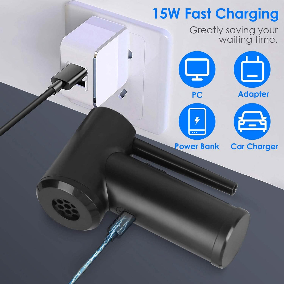 Electric Cordless Air Duster Blower for Computer Keyboard DailySale