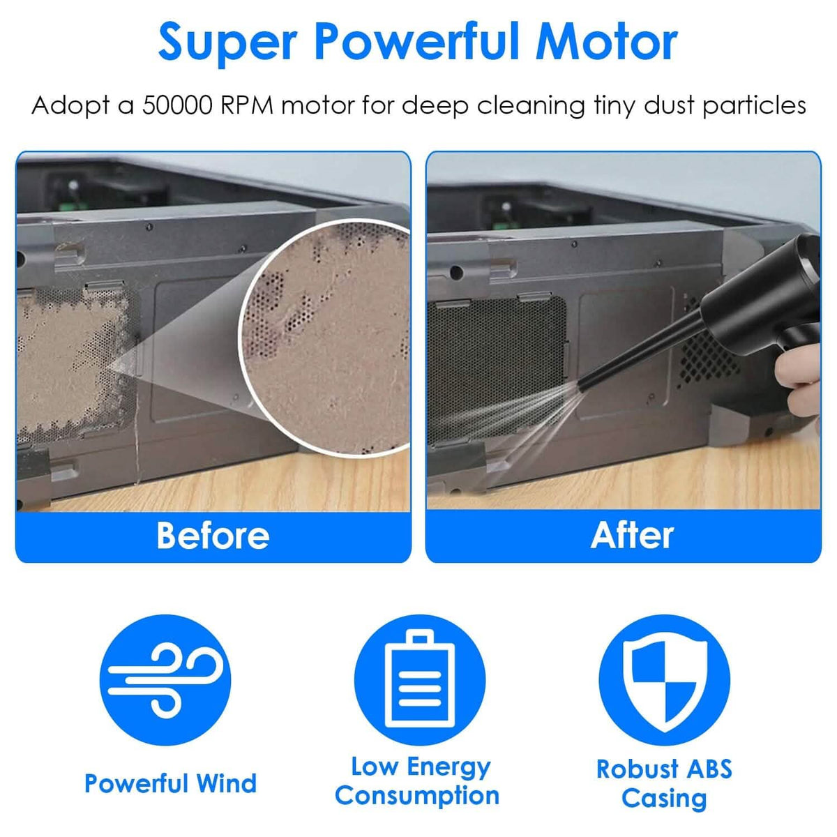 Electric Cordless Air Duster Blower for Computer Keyboard DailySale