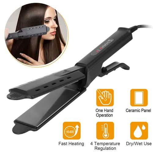Electric Hair Straightener with 4 Temperature Adjustment DailySale
