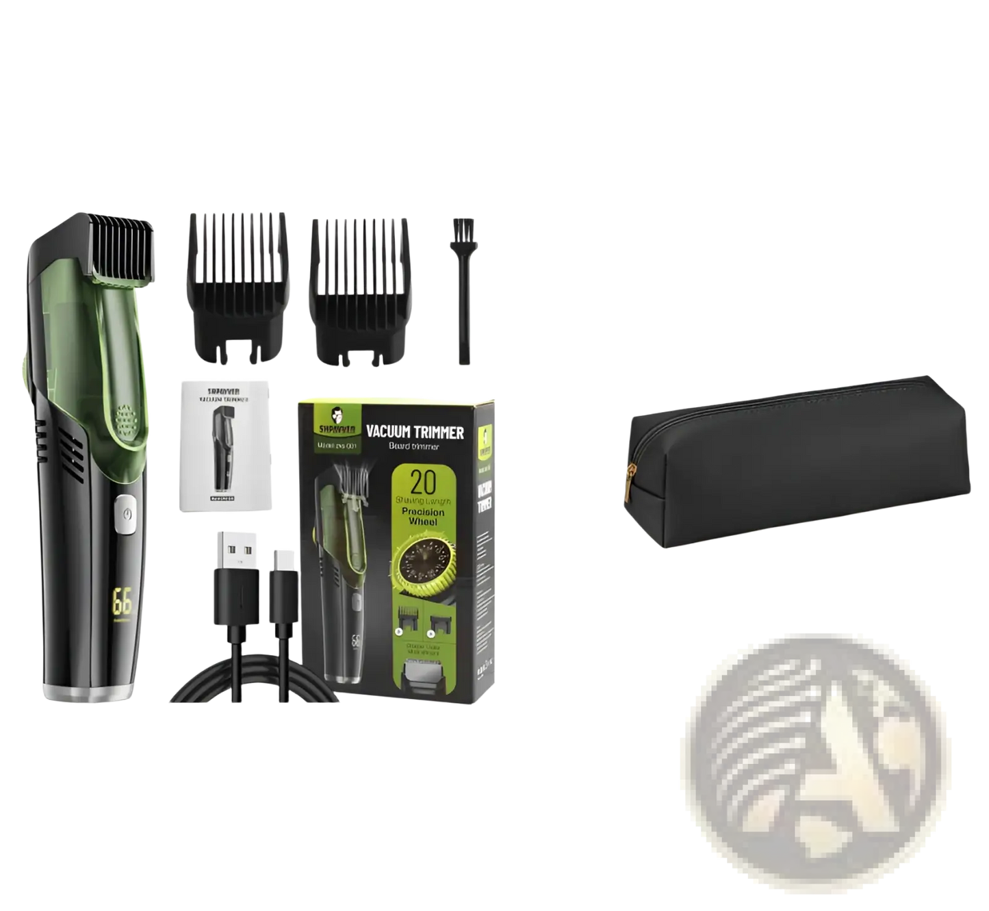 Electric Hair Trimmer with Vacuum and Digital Display ARBA Global