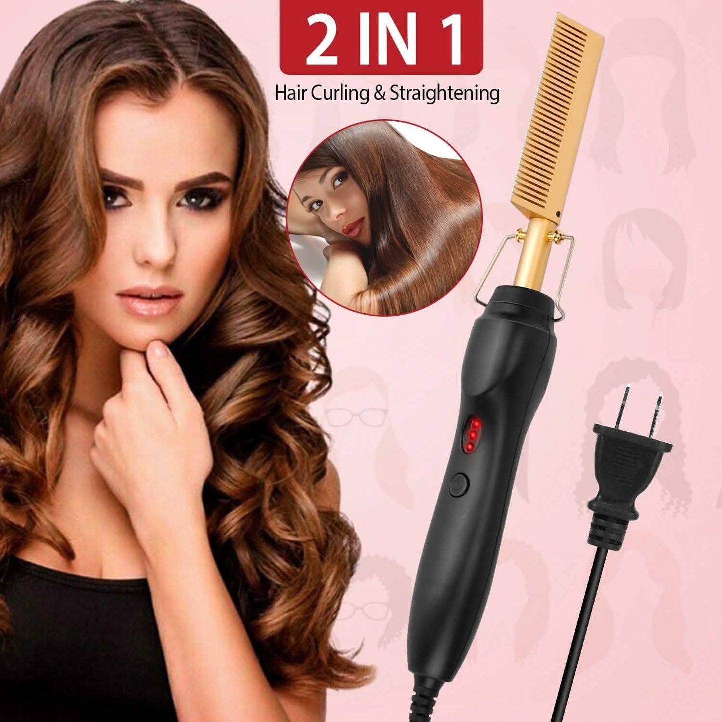 Electric Heating Hair Comb DailySale