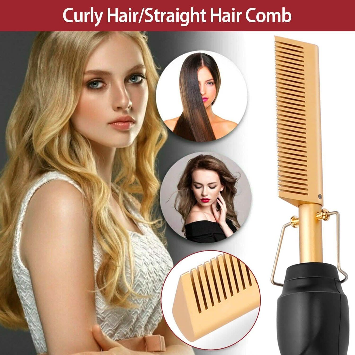 Electric Heating Hair Comb DailySale