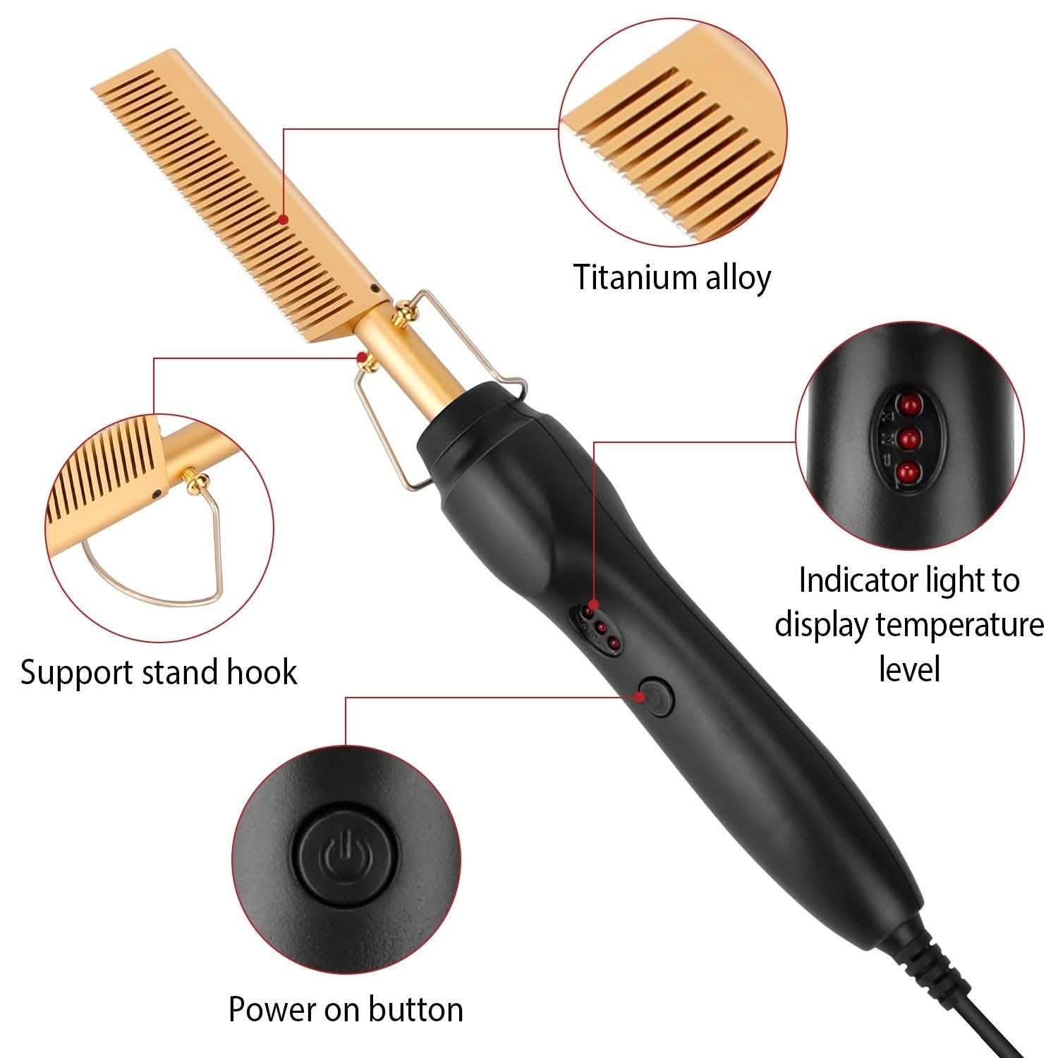 Electric Heating Hair Comb DailySale