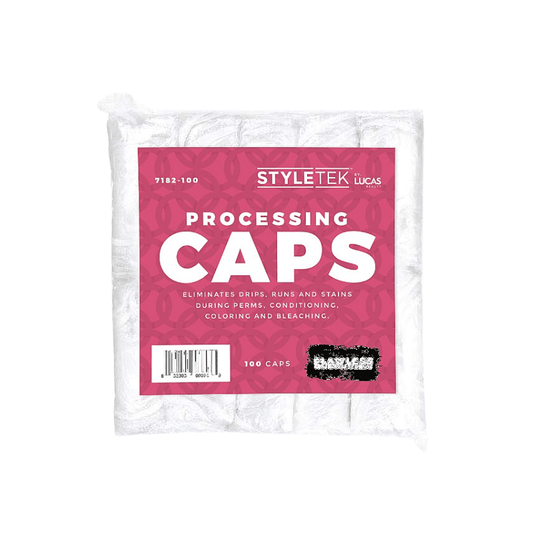 Styletek Clear Processing Caps -100pk The Warehouse Salon