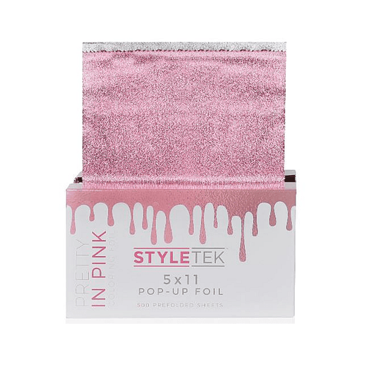 Styletek Pretty In Pink Embossed Pop-Up Foil 500ct 5x11 The Warehouse Salon