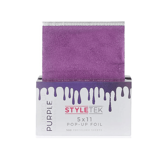 Styletek Plumped Up Purple Embossed Pop-Up Foil 500ct 5x11 The Warehouse Salon