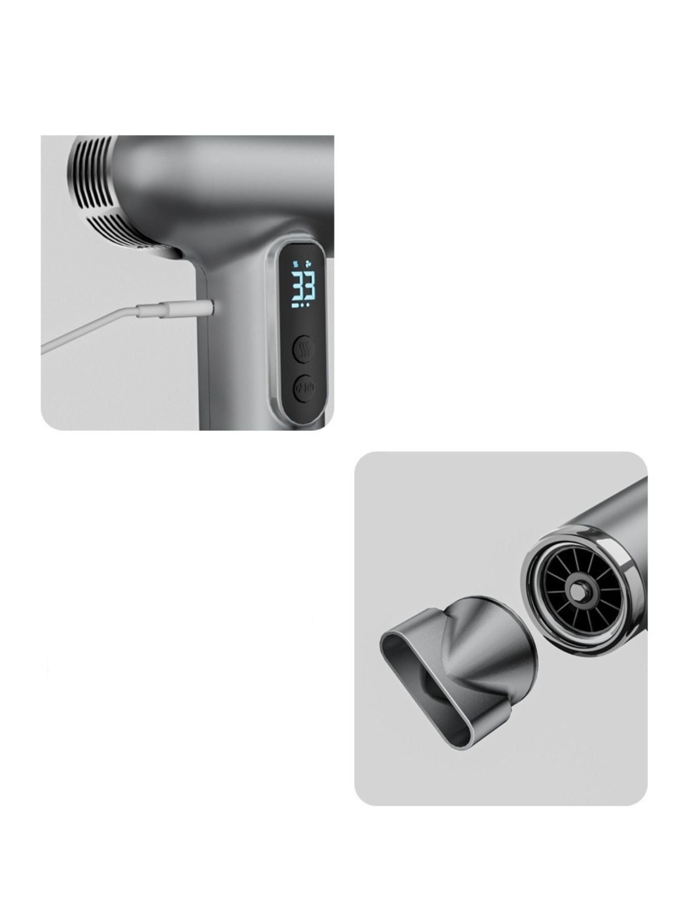 Portable Rechargeable High-Speed Hair Dryer Unique Oils