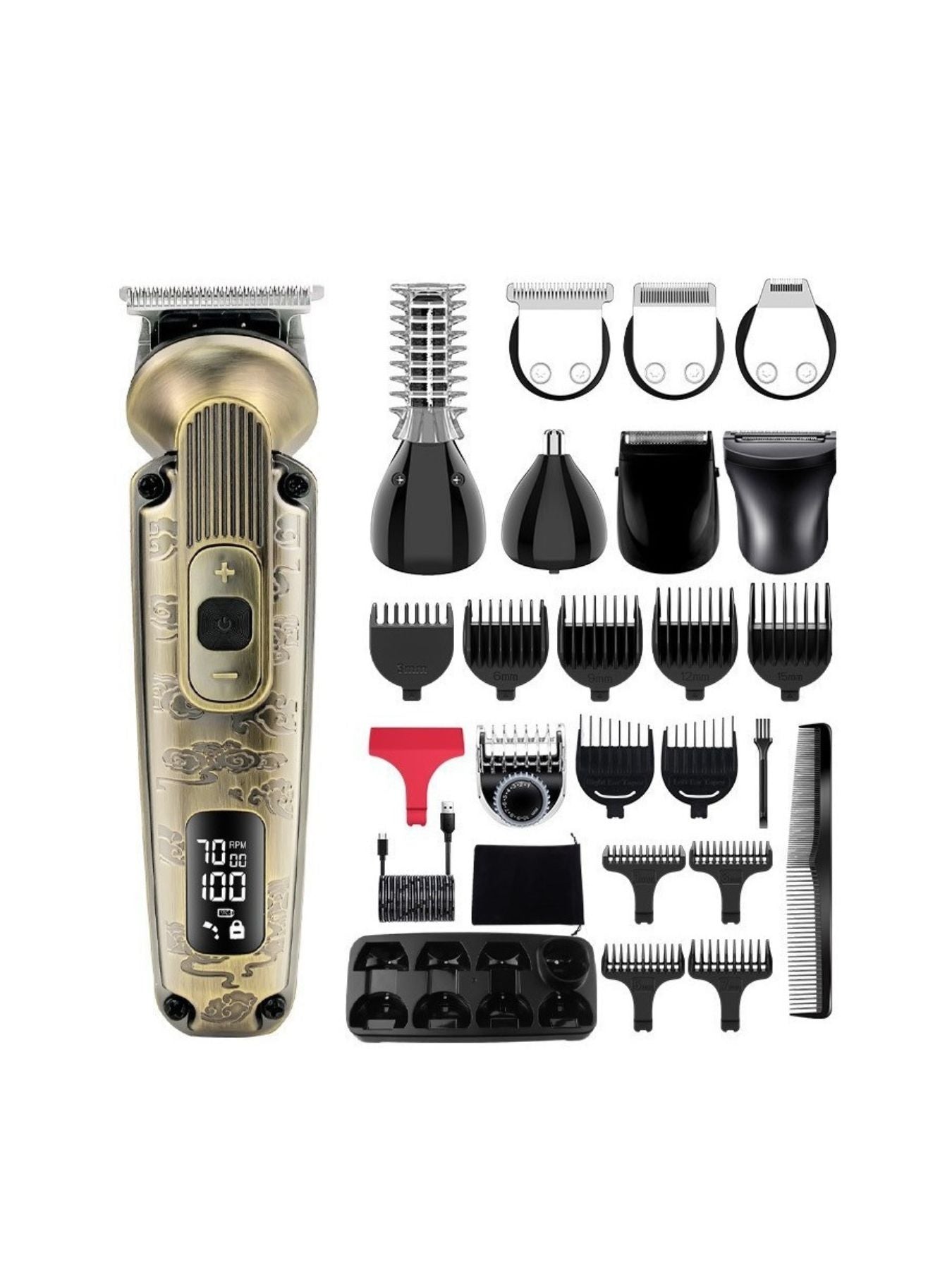 LED Display Hair Clipper Unique Oils