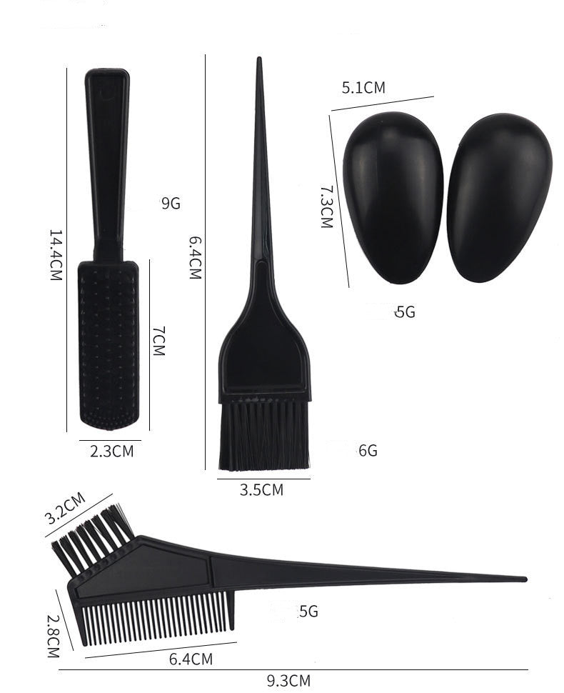 Hair Color Tool Set 11 Pieces Hair Salon Comb Brush Disposable FLIPSTYLEZLLC