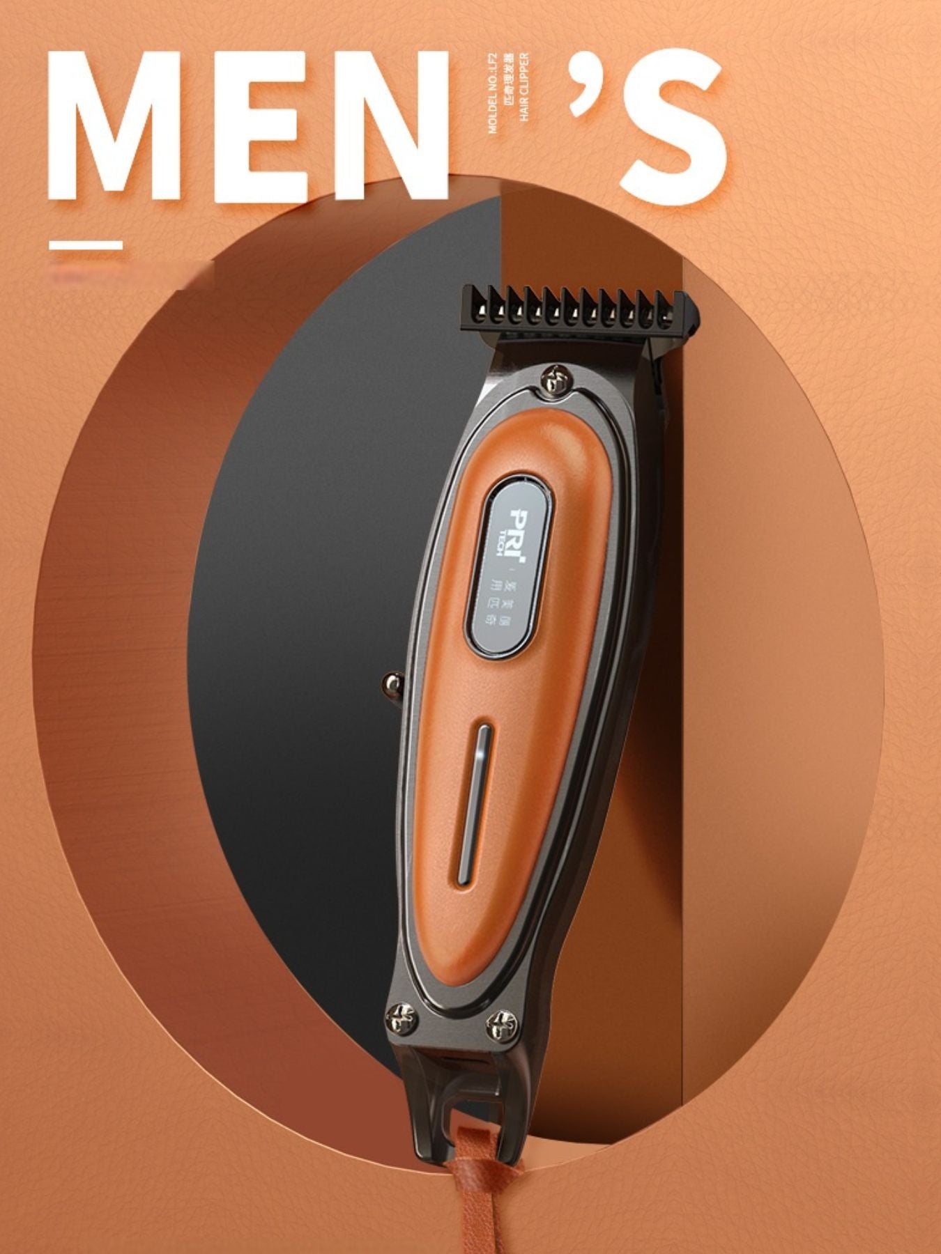 Cordless Hair Clipper with LED Display Unique Oils