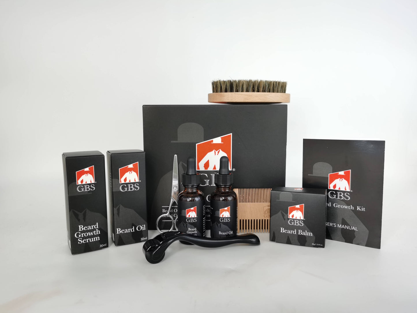 GBS Beard Growth Kit - Gents Fine Grooming Products The Grease Shop