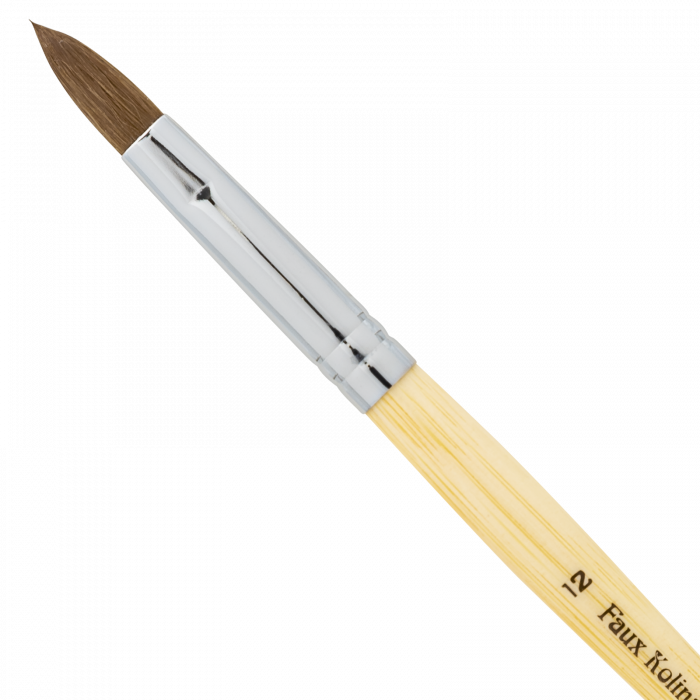 AmericaNails - Acrylic Brush Faux Kolinsky  #12 (Synthetic)(Pressed)