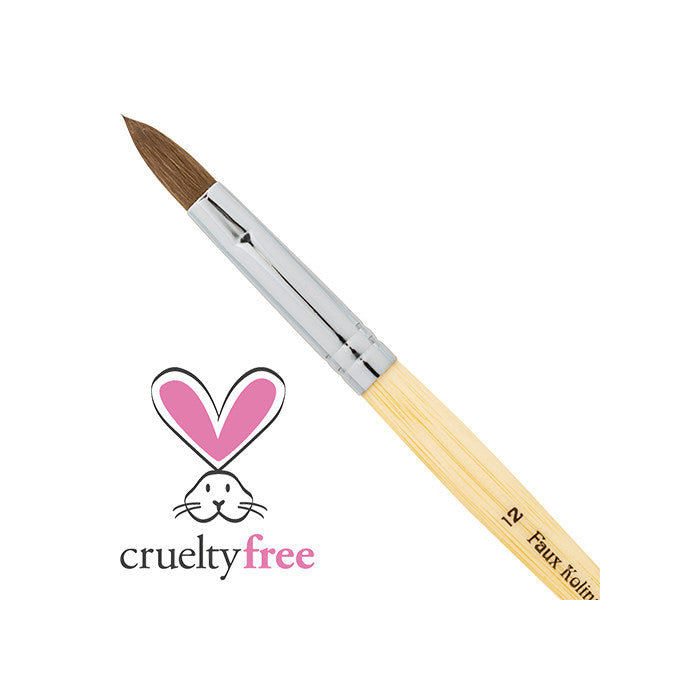 AmericaNails - Acrylic Brush Faux Kolinsky  #12 (Synthetic)(Pressed)