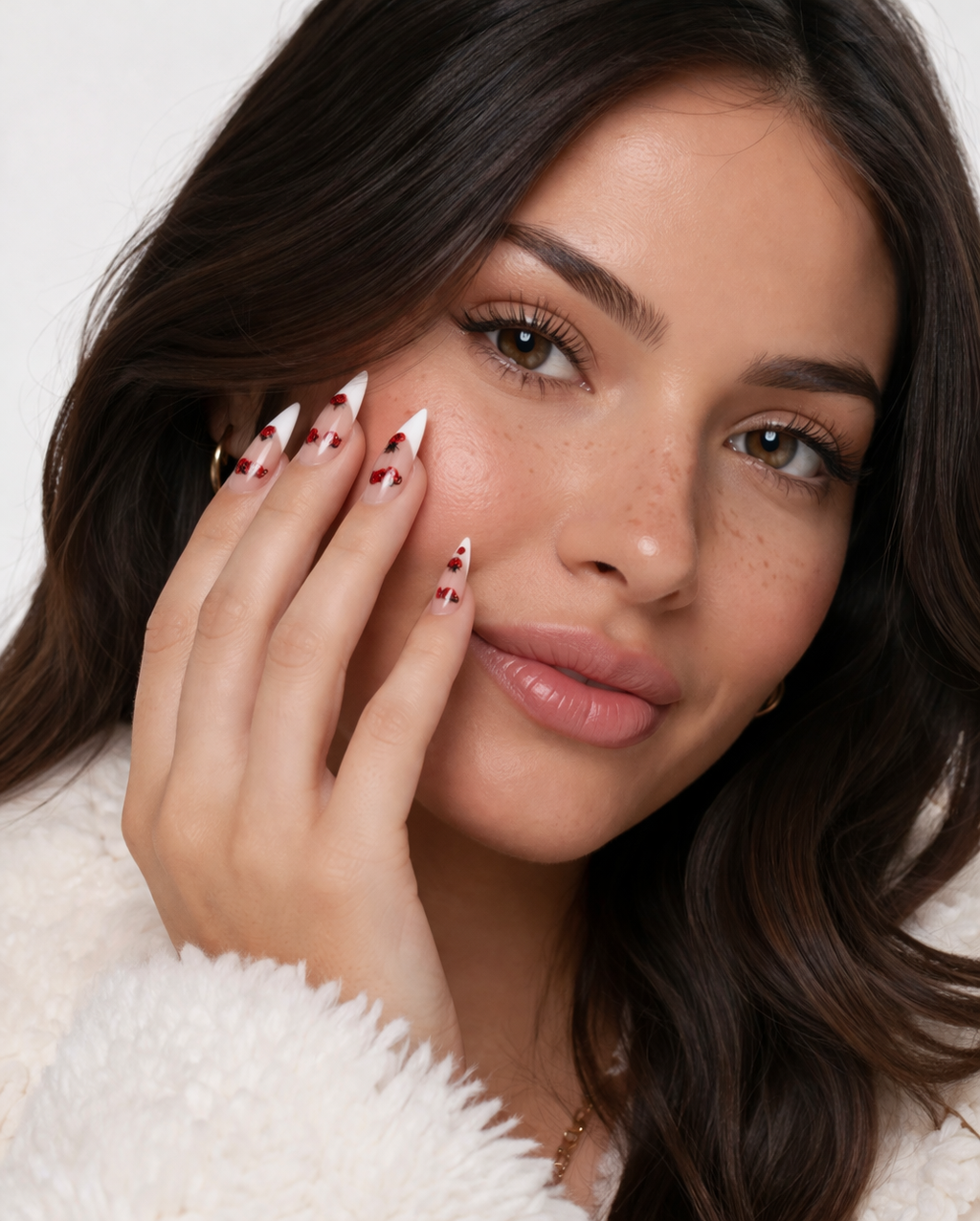 Salon-Style French Tip Press-On Nails - Coffin #037 VIAI BEAUTY