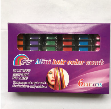 Temporary Mini Disposable Crayons Hair Color Dyeing Mascara Dye Chalk Box With Brush My Store