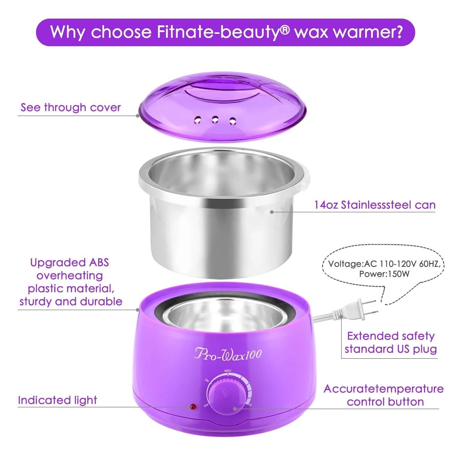 Fitnate Hair Removal Hot Wax Warmer Set DailySale