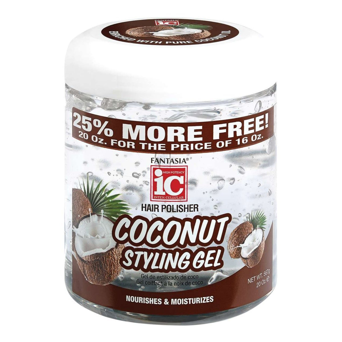 Fantasia Ic Hair Polisher Coconut Styling Gel My Beauty Site Pro