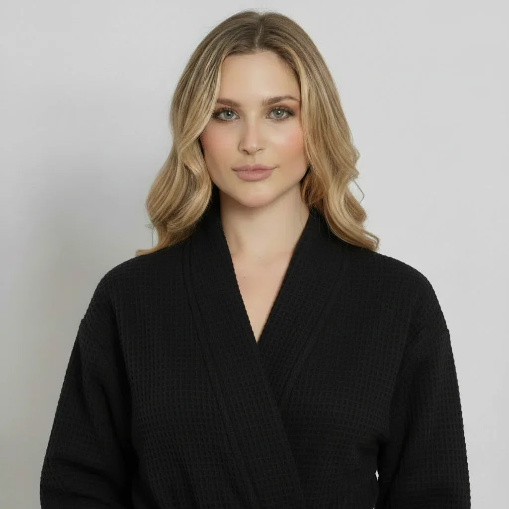 Waffle Robe Womens – Lightweight, Quick-Dry Spa Comfort Lotus Linen