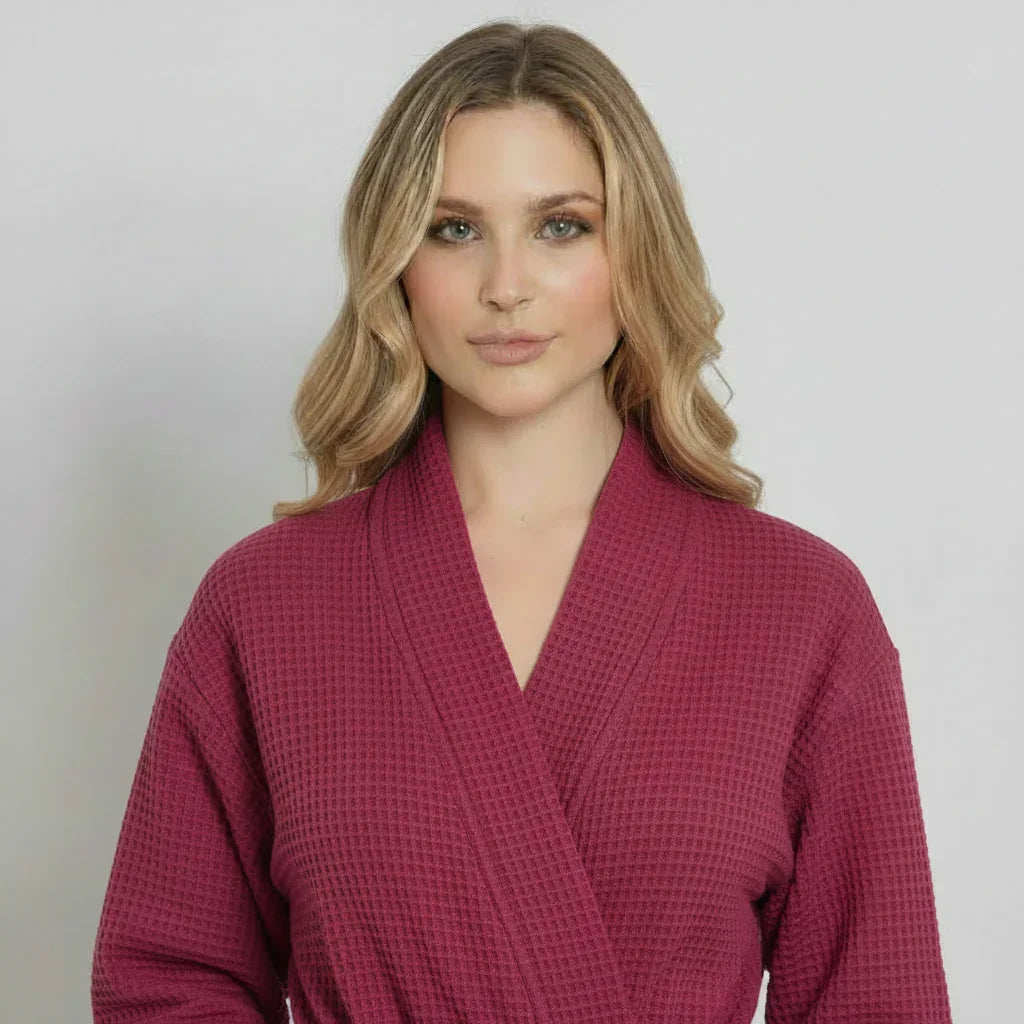 Waffle Robe Womens – Lightweight, Quick-Dry Spa Comfort Lotus Linen