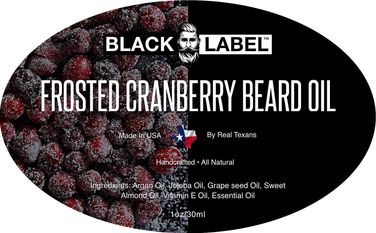 Frosted Cranberry Beard Oil Blacklabel Beard Company