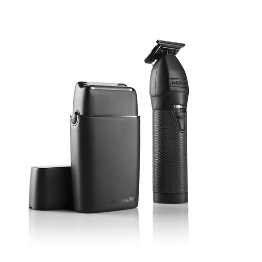 BaBylissPRO LimitedFX Matte Black Trimmer and Double-Foil Shaver Gift Set - FXDUOFS2TMB Balec Group