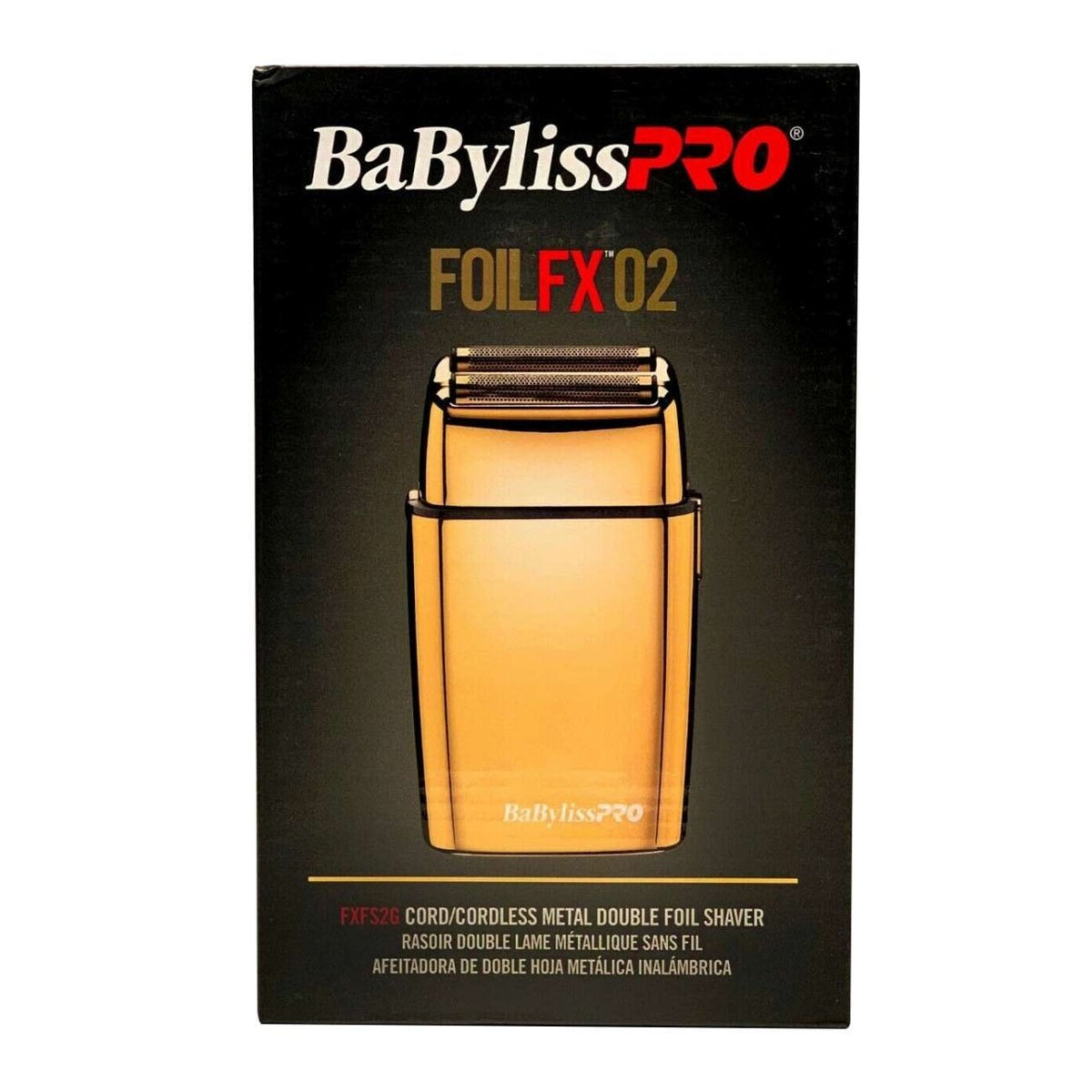 Babylisspro Foilfx02 Cordless Gold Metal Double Foil Shaver My Beauty Site Pro