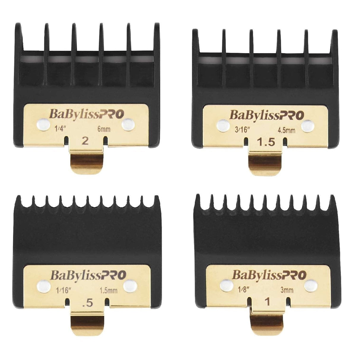 BabylissPro Premium Trimmer Guards 4 Comb Attachments My Beauty Site Pro
