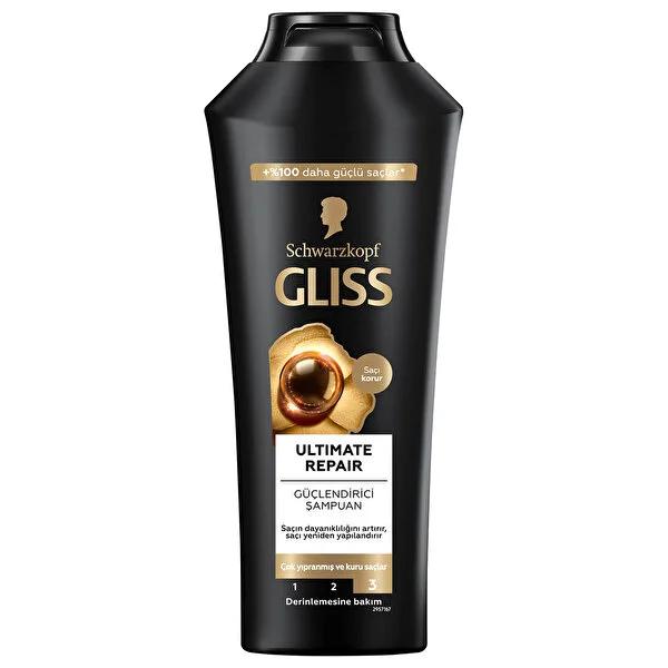 Gliss Ultimate Repair Shampoo - Keratin & Black Pearl Extract for Damaged Hair Beauty Care Bag