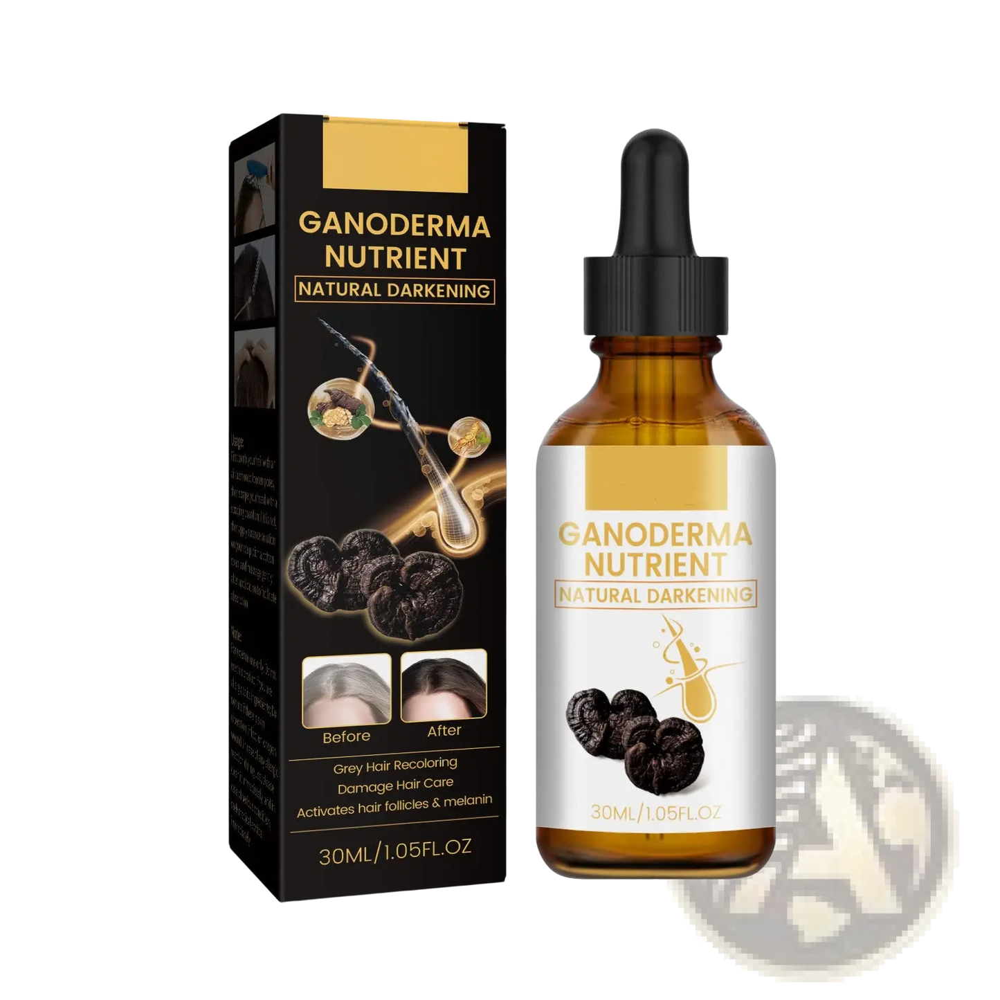 Ganoderma Hair Darkening Lotion Nutrient Treatment 30ml ARBA Global