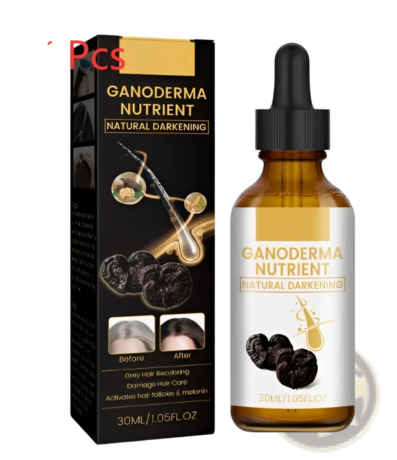 Ganoderma Hair Darkening Lotion Nutrient Treatment 30ml ARBA Global