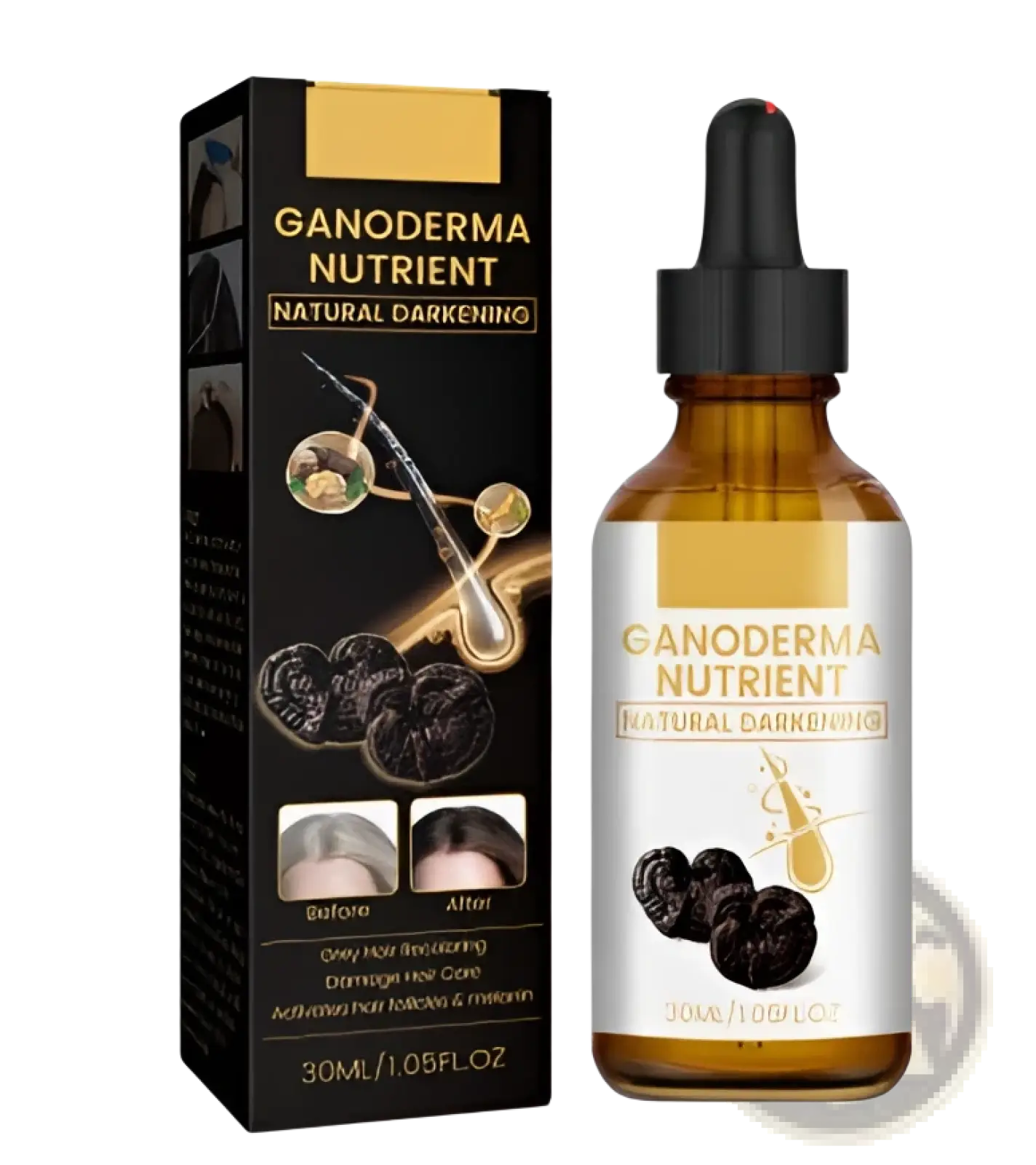 Ganoderma Hair Darkening Lotion Nutrient Treatment 30ml ARBA Global