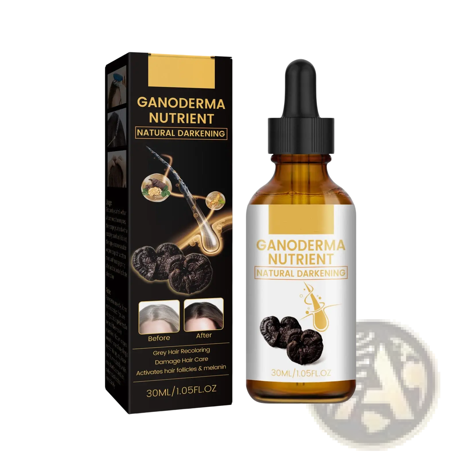 Ganoderma Hair Darkening Lotion Nutrient Treatment 30ml ARBA Global