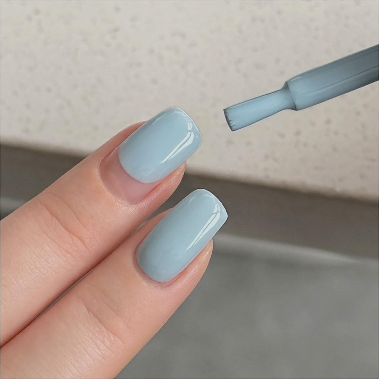GAOY Sheer Light Pink Gel Nail Polish, 16ml Jelly Milky White Peach Translucent Color 1352 UV Light Cure Gel Polish for Nail Art DIY Manicure and Pedicure at Home