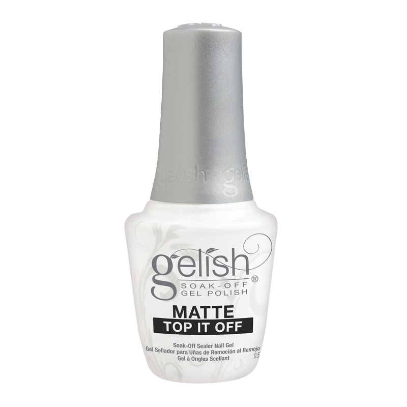 Gelish - Matte Top Gel Coat .5oz Queen Nails & Beauty Supplies