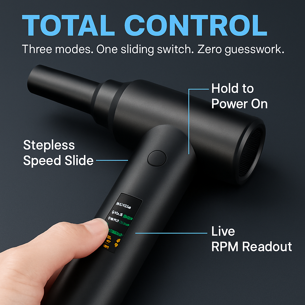 Cordless Air Duster Vacuum, Brushless Motor LJGDeals