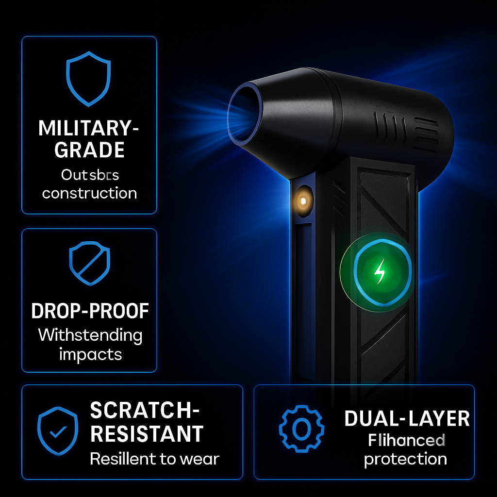 Compressed Air Duster with LED Light for Home Use LJGDeals