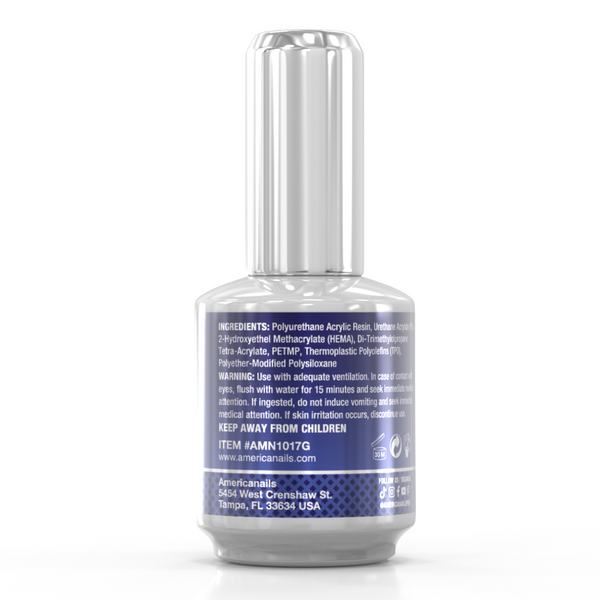 No-Cleanse Gel Polish Top Coat | Glossy .5oz Lunali Nail Supply