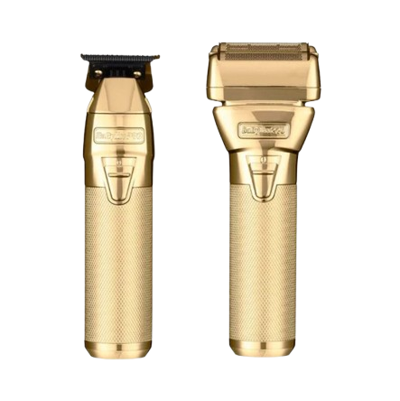 BaBylissPRO FXONE GoldFX Trimmer & Foil Shaver Bundle - Tool Only (FX1FSTGTO) Salon Backbar