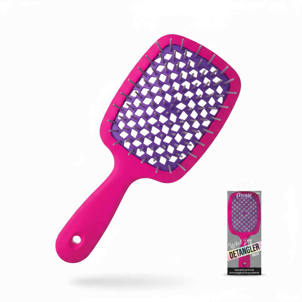 Annie Wet & Dry Detangler Brush, 1 Count, Assorted Colors Annie International, Inc.