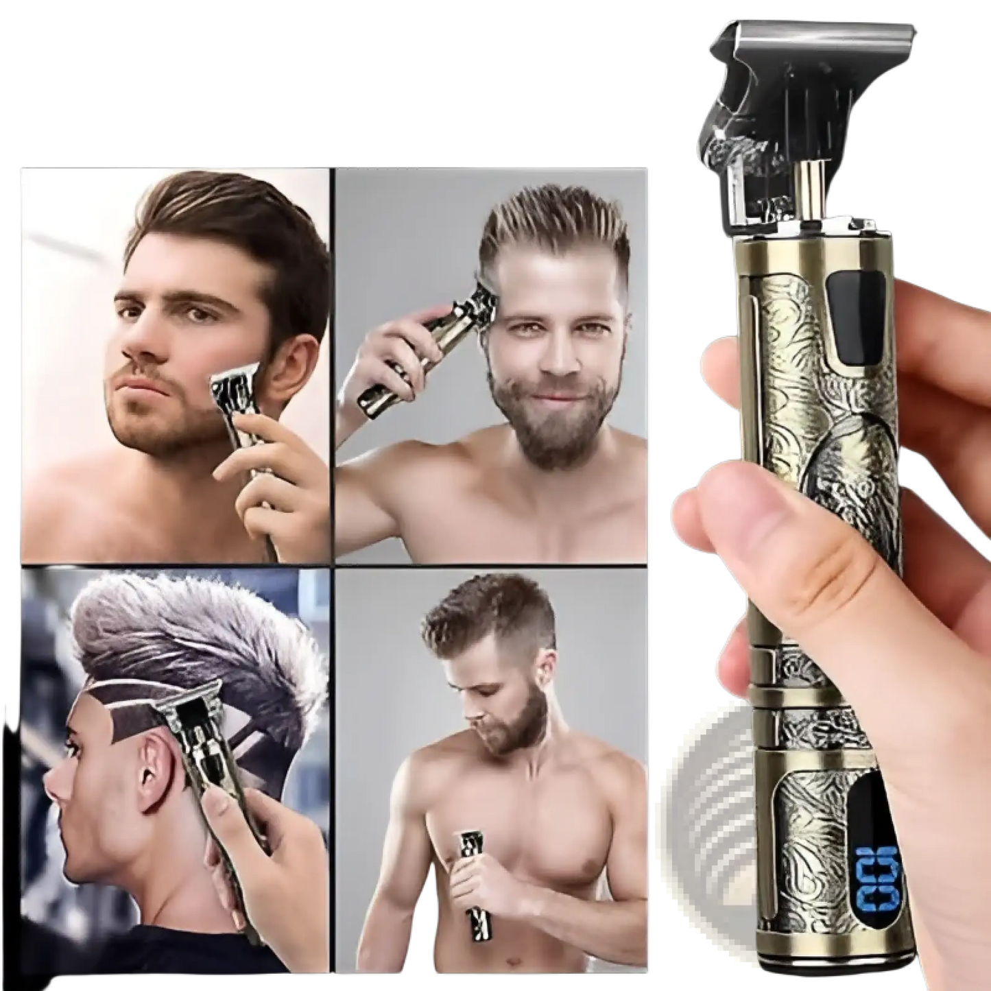 Hair Clippers Professional Gold t Blade Trimmer for Men ARBA Global
