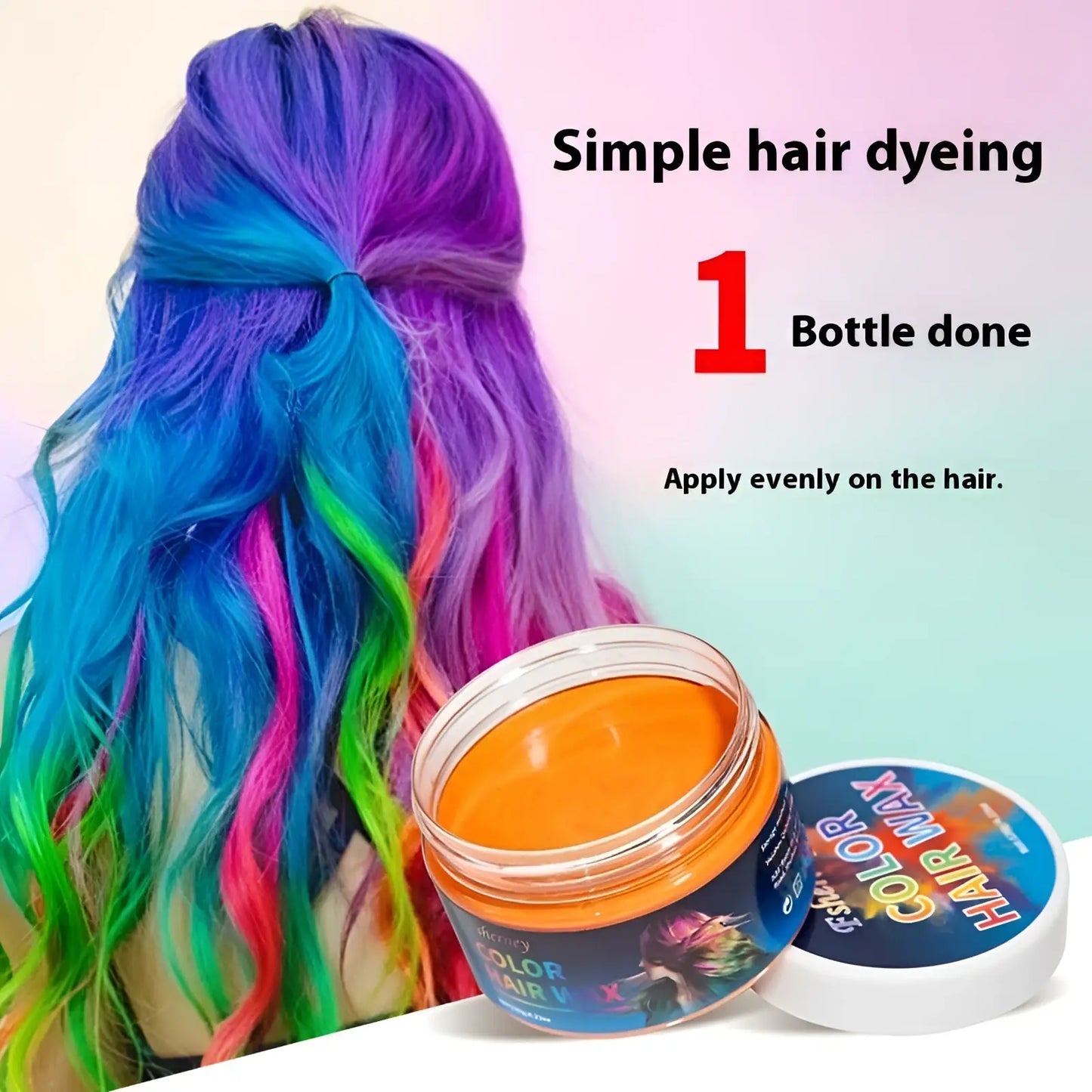 Hair Color Wax Styling Clay 120g Strong Hold Mud ARBA Global