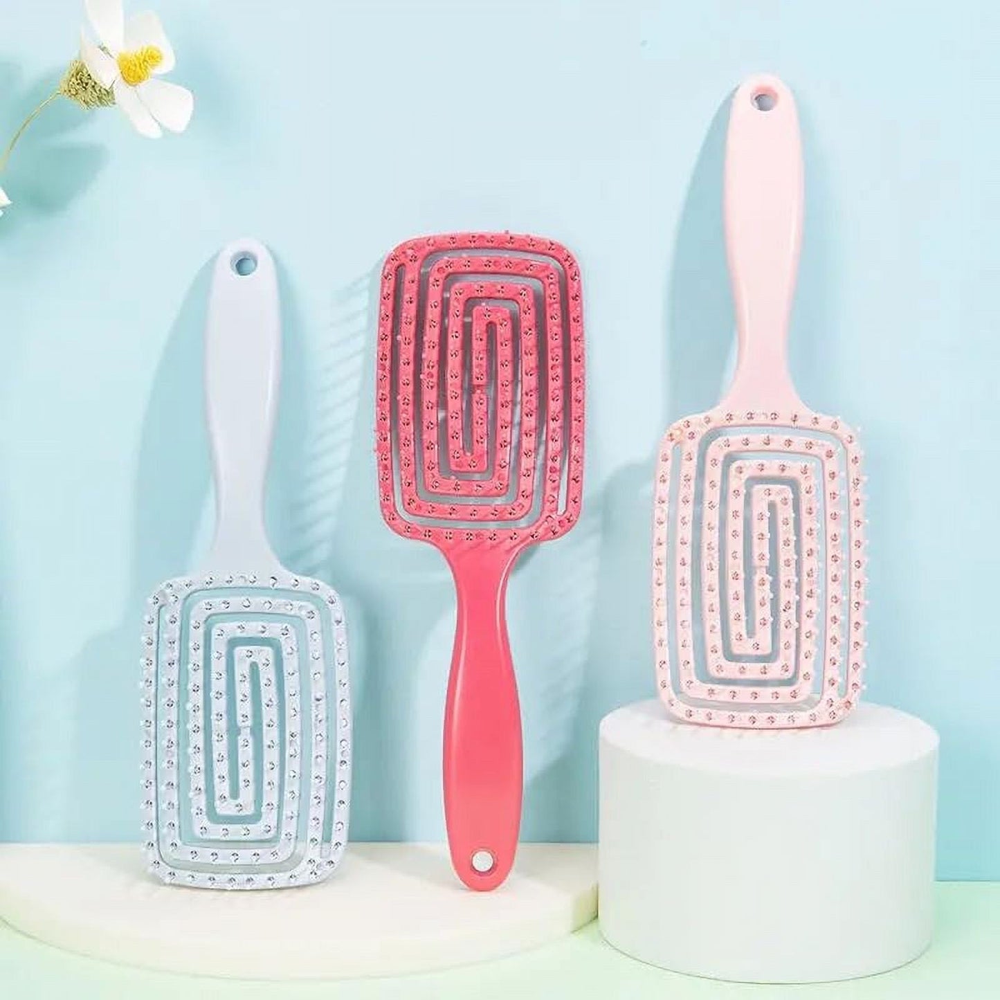 Hair Comb Hair Brush Anti Tangle And Anti-static Head Hair Brush Salon Hair Straightener Comb 7DAY'S