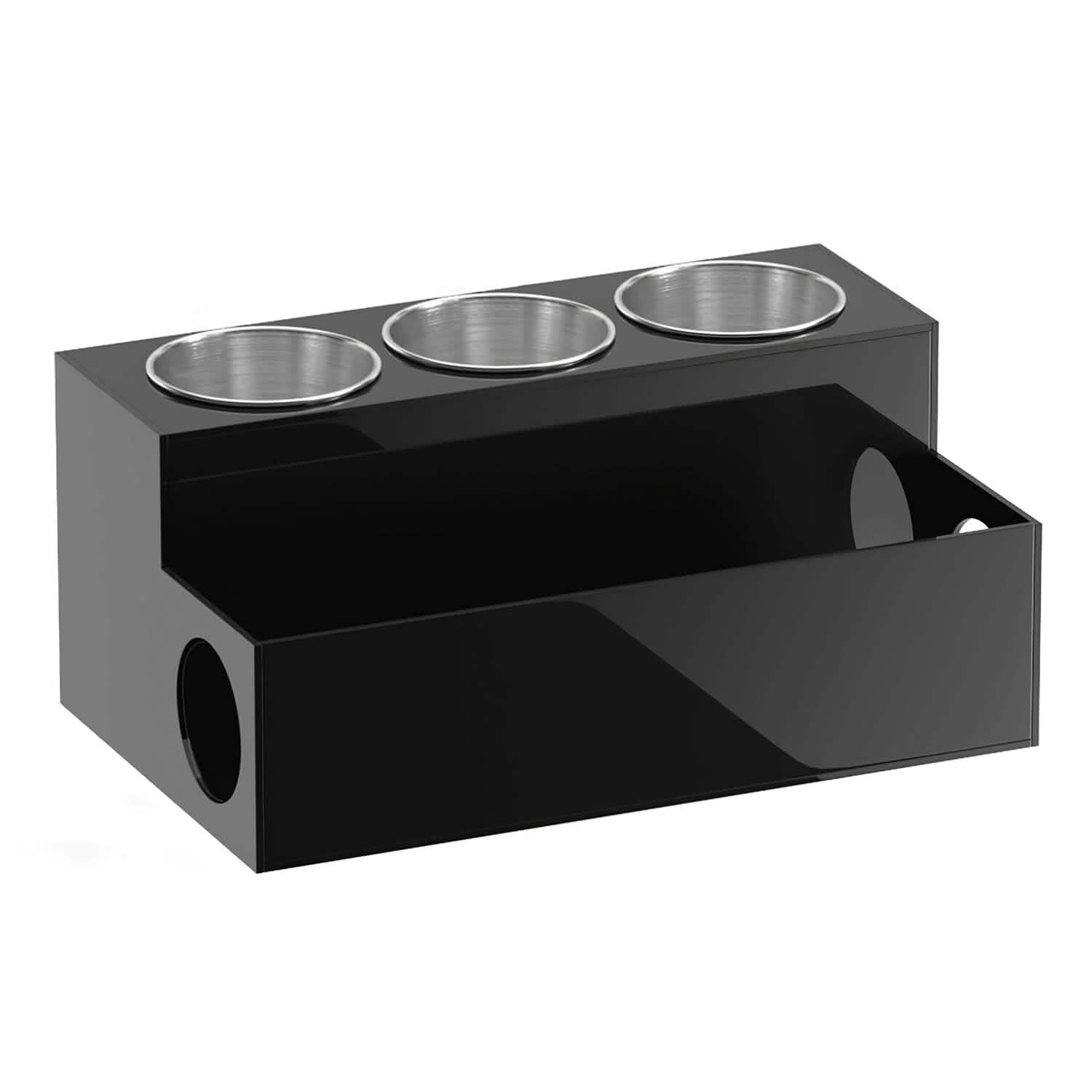 Hair Dryer Organizer with 3 Stainless Steel Cups DailySale
