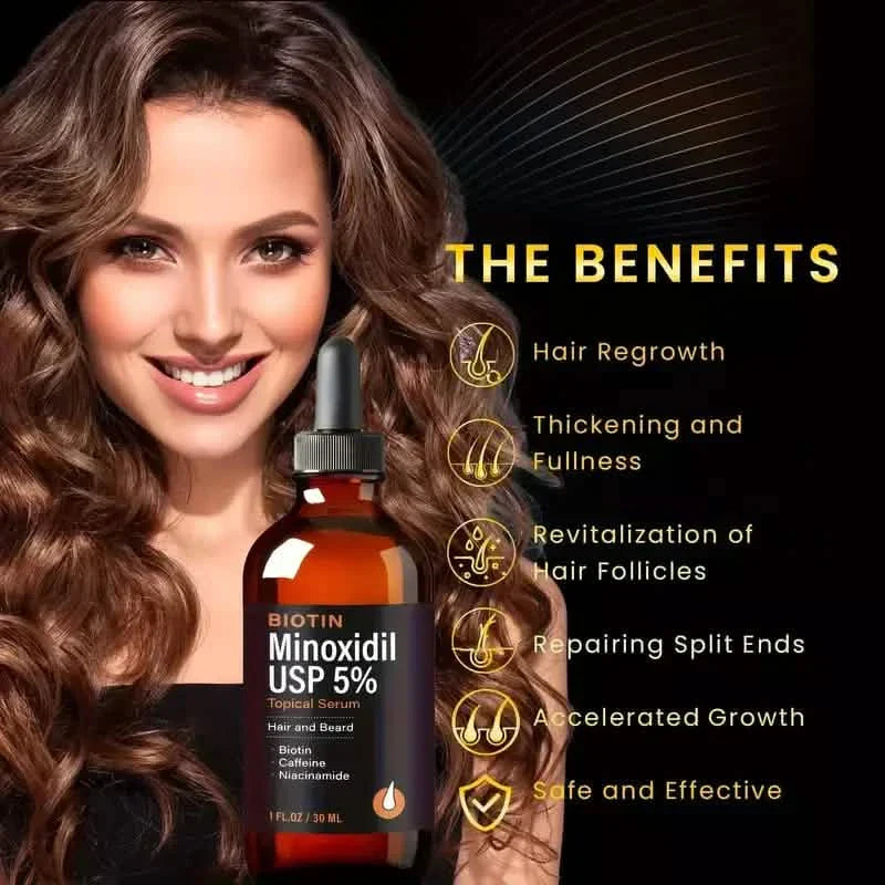 Hair Oil-Biotin Serum Treatment for Stronger Thicker Longer Hair DailySale